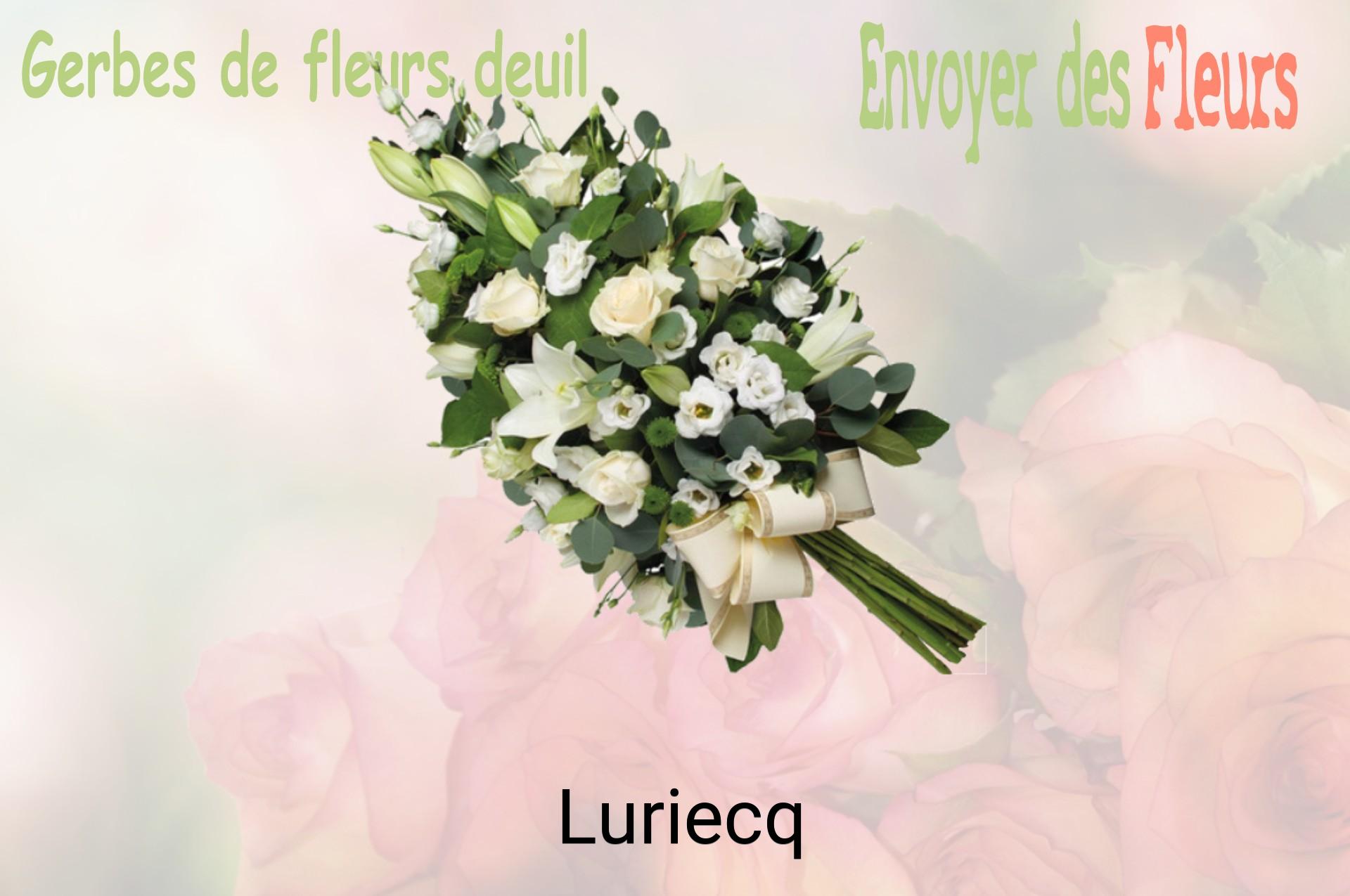 Gerbe de fleurs de deuil livrée à Luriecq